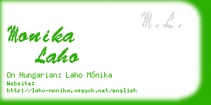 monika laho business card